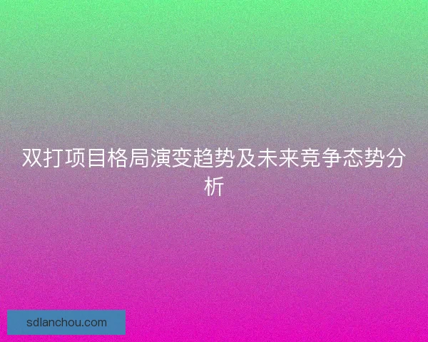 双打项目格局演变趋势及未来竞争态势分析